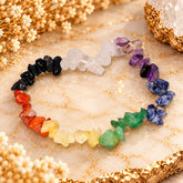 Mixed Chakra Chipped Bracelet