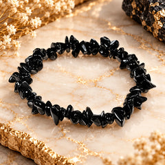 Black Tourmaline Chipped Bracelet
