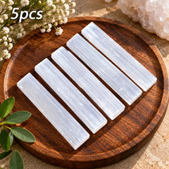 5Pcs Selenite Crystal Sticks