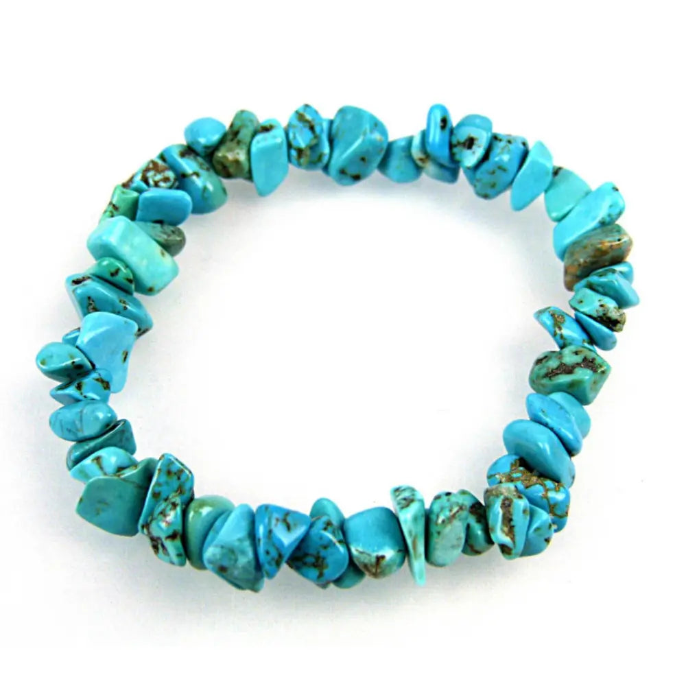 Blue Howlite Chipped Bracelet