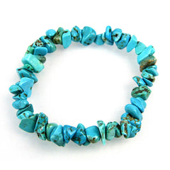 Blue Howlite Chipped Bracelet