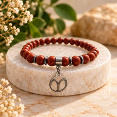 Aries Zodiac Charm Crystal Bracelet