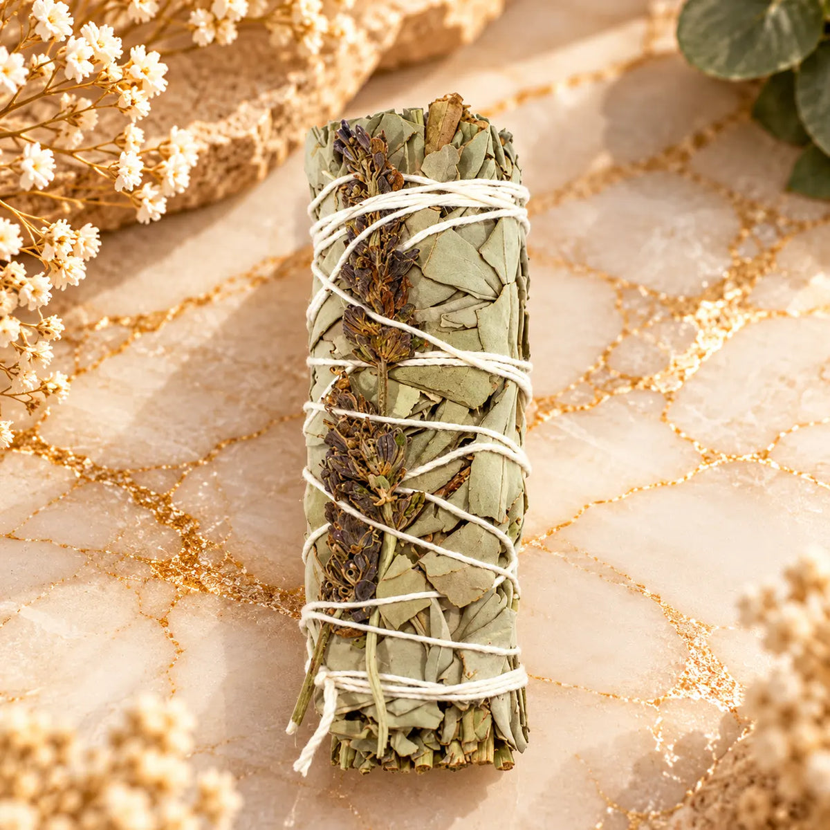 Small White Sage & Lavender Smudge Stick