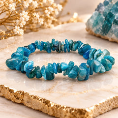 Blue Apatite Chipped Bracelet