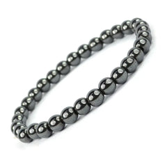 Hematite Thin Round Bracelet