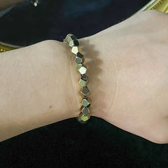 Bracelet with Triangular Cut Pendant